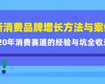 新消费品牌增长方法与案例精华课：20年消费赛道的经验与坑全收录-最全项目网