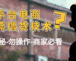 外面收费2980的全平台电商白嫖撸货技术(仅揭秘勿操作-商家防范必看)-最全项目网