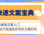 快速文案宝典，0基础文案入门，给不知道如何写好文案的你-最全项目网