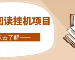 全自动阅读挂机项目，号称单窗10r，全套脚本+教程，小白上手简单-最全项目网