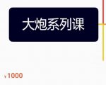 大炮拼多多运营系列课，各类​玩法合集，拼多多运营玩法实操-最全项目网