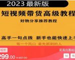 2023短视频好物分享带货，好物带货高级教程，高手一句点拨，新手也能快速上手-最全项目网