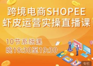 跨境电商Shopee虾皮运营实操直播课，从零开始学，入门到精通（10节系统课）-最全项目网