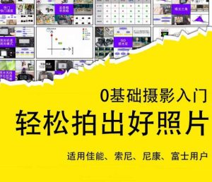 0基础摄影入门，轻松拍出好照片（适用佳能、索尼、尼康、富士用户）-最全项目网
