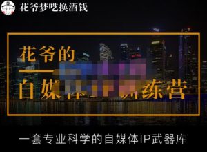 花爷的自媒体IP训练营【14期】,一套专业科学的自媒体IP武器库（更新2023年3月）-最全项目网