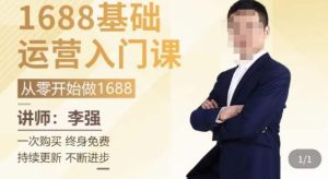 1688运营基础入门系统课，​20课时带你系统性解析1688运营-最全项目网