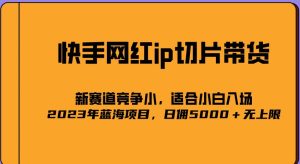2023爆火的快手网红IP切片，号称日佣5000＋的蓝海项目，二驴的独家授权-最全项目网