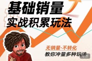 内功丨淘系基础销量实战积累玩法，无销量·不转化，教你冲量多种玩法-最全项目网