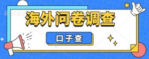 外面收费5000+海外问卷调查口子查项目,认真做单机一天200+【揭秘】-最全项目网