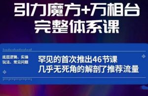 引力魔方万相台完整体系课：底层逻辑、实操玩法、常见问题，无死角解剖推荐流量-最全项目网