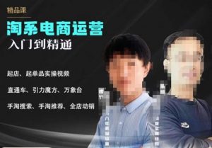 2023手淘搜索实操课+体系化课程,起店起单品实操视频课程-最全项目网