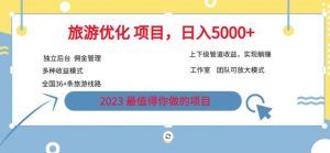 7.22旅游项目最新模式,独立后台+全国35+线路,日入5000+【揭秘】-最全项目网