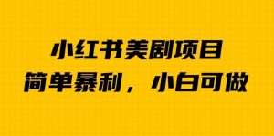 外面卖1980的小红书美剧项目,单日收益1000+,小众暴利的赛道【揭秘】-最全项目网