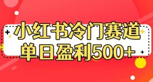 小红书冷门赛道，单日盈利500+【揭秘】-最全项目网