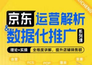 京东运营解析与数据化推广系列课,全维度讲解京东运营逻辑+数据化推广提升店铺销售额-最全项目网
