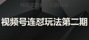 梅花实验室社群视频号连怼玩法第二期,实操讲解全部过程-最全项目网