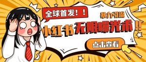 全网首发-小红书无限曝光术pro版全领域粉丝精准拿下-最全项目网