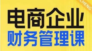 电商企业财务管理线上课,为电商企业规划财税-最全项目网