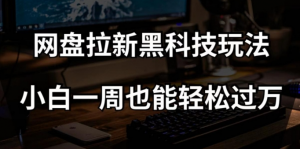 网盘拉新黑科技玩法，小白一周也能轻松过万【全套视频教程+黑科技】【揭秘】-最全项目网