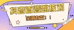 【亲测有效】抖音首登跳核对方法,抓住机会,谁也不知道口子什么时候关-最全项目网