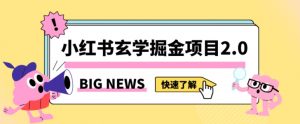 小红书玄学掘金项目,值得常驻的蓝海项目,日入3000+附带引流方法以及渠道【揭秘】-最全项目网