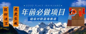 年前必做项目,磁吸对联蓝海赛道,傻瓜式操作复制粘贴纯搬运,一部手机即可完成-最全项目网