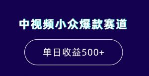 中视频小众爆款赛道，7天涨粉5万+，小白也能无脑操作，轻松月入上万【揭秘】-最全项目网