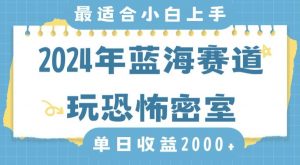 2024年蓝海赛道玩恐怖密室日入2000+，无需露脸，不要担心不会玩游戏，小白直接上手，保姆式教学【揭秘】-最全项目网