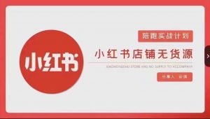 安琪-小红书店铺无货源实战,开店到售后全流程操作-最全项目网