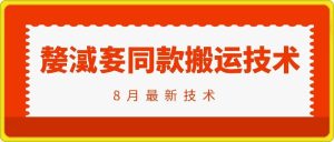 抖音96万粉丝账号【嫠㵄㚣】同款搬运技术-最全项目网