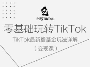 零基础玩转TiKToK变现课，TikTok最新撸基金玩法详解-最全项目网