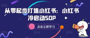 从零起步打造小红书：小红书冷启动SOP-最全项目网