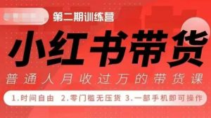 小Red书带货42天训练营 2.0版,宝妈+自由职+上班族+大学生,提高副业收入的大红利项目-最全项目网