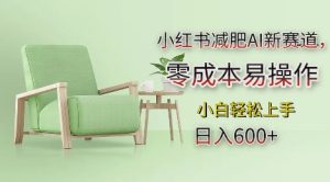 小红书减肥AI新赛道，零成本易操作，日入多张，小白轻松上手【揭秘】-最全项目网