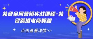外贸全网营销实战课程-外贸跨境电商教程-最全项目网
