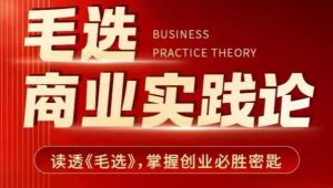 毛选商业实践论,读透《毛选》掌握创业必胜密匙-最全项目网