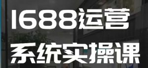 1688高阶运营系统实操课,快速掌握1688店铺运营的核心玩法-最全项目网