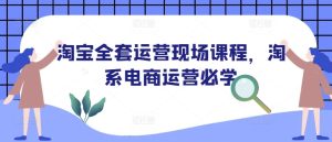 淘宝全套运营现场课程,淘系电商运营必学-最全项目网