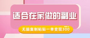 适合在家做的副业,小红书冷知识账号,无脑复制粘贴一单变现300-最全项目网
