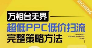 超低PPC低价扫流完整策略方法,最新低价扫流底层逻辑,万相台无界低价扫流实战流程方法-最全项目网