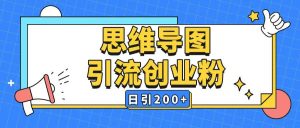 暴力引流全平台通用思维导图引流玩法ai一键生成日引200+-最全项目网