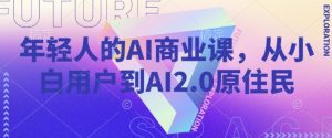 年轻人的AI商业课，从小白用户到AI2.0原住民-最全项目网