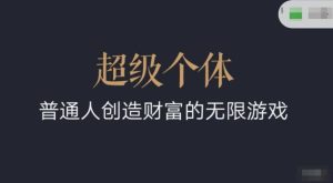 超级个体2024-2025翻盘指南,普通人创造财富的无限游戏-最全项目网