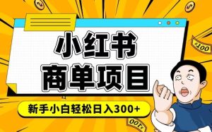 小红书千粉商单,稳定快速变现项目,实现月入6-8k并不是很难-最全项目网