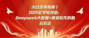 小白逆袭指南，2025玄学轻创业：Deepseek大数据+周易算法的融合玩法-最全项目网