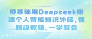 零基础用Deepseek搭建个人智能知识外脑，保姆级教程，一学就会-最全项目网