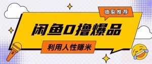 咸鱼0撸玩法利用人性售卖商品达到日挣2张的效果-最全项目网