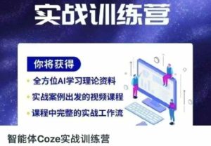 智能体Coze实战训练营,掌握新时代效率工具,让你人生即刻开挂-最全项目网