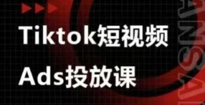 Ads视频投放课，tiktok短视频广告投放课-最全项目网
