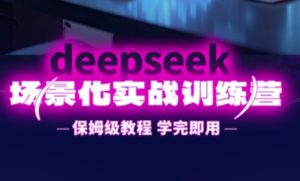 DeepSeek场景化实战训练营,保姆级教程,学完即用,手把手教你用DeepSeek提升效率-最全项目网
